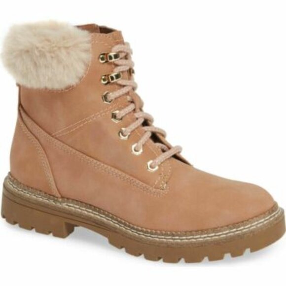 Steve Madden Suede Fur-Lined Boots - Picture 1 of 6